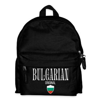 Ursprünglich aus Bulgarien, liebe ich Bulgarien - Kinder Rucksack - Schwarz - Vorne
