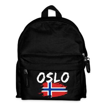 Oslo, Norway - Kids' Backpack - black - Front