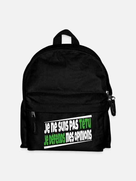 I'm not stubborn - Kids' Backpack - black