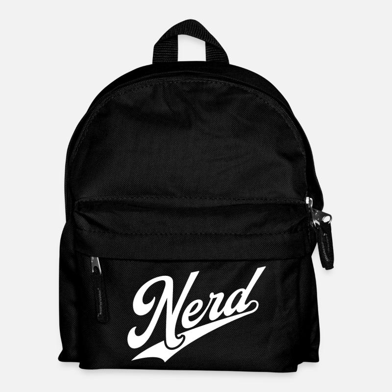 NERDY forever - NERD retro white - Kids' Backpack - black