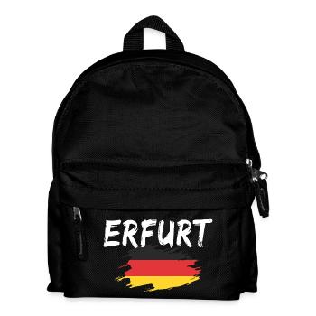 Erfurt Deutschland Flagge - Kinder Rucksack - Schwarz - Vorne