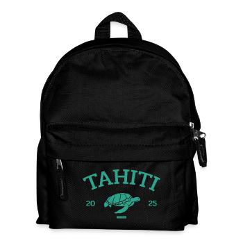 Tahiti - Tortue - Polynésie française - Schildkröte - Sac à dos Enfant - noir - Devant