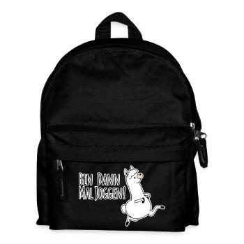 Then I'm jogging! In llama style! Until then! - Kids' Backpack - black - Front