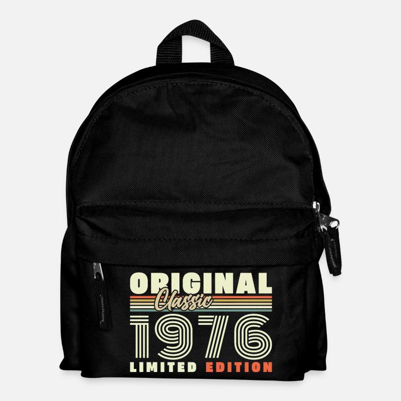 1976 Vintage Rétro Cadeau D’anniversaire - Sac à dos Enfant - noir