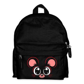 Souris | Déguisement de carnaval en costume de grand visage - Sac à dos Enfant - noir - Devant