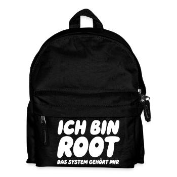 Ich bin Root – Das System gehört mir - Kinder Rucksack - Schwarz - Vorne