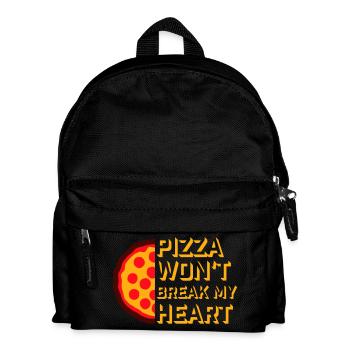 La pizza ne me brisera pas le cœur La nourriture aime l’humour - Sac à dos Enfant - noir - Devant
