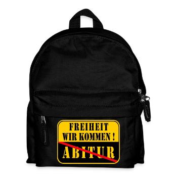 Ortsschild Ende - Abitur - Kinder Rucksack - Schwarz - Vorne