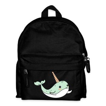 Narwal - Kinder Rucksack - Schwarz - Vorne