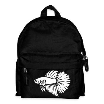 Vecteur de l’aquarium de poissons Betta - Sac à dos Enfant - noir - Devant