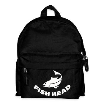 FISH HEAD - Kinder Rucksack - Schwarz - Vorne