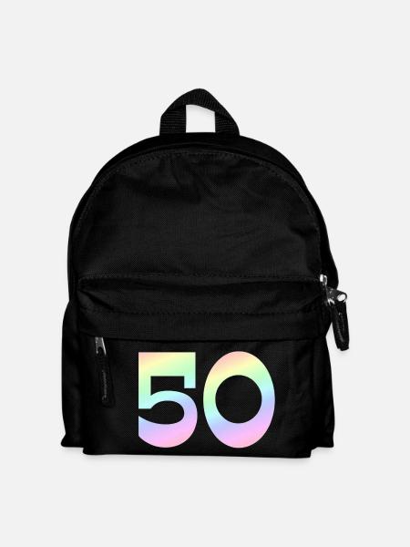 Pastellgradient 50 Jubiläum - Kinder Rucksack - Schwarz