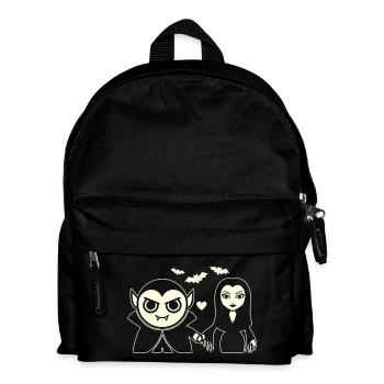 Vampir und Nachtvampir - Kinder Rucksack - Schwarz - Vorne