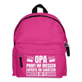 Grandpa Repairs Everything Handyman Gift - Kids' Backpack - fuchsia - Front