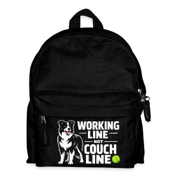 Ligne de travail au lieu de canapé | Border Collie - Sac à dos Enfant - noir - Devant