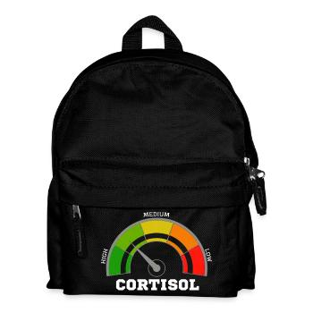 Funny Low cortisol Hilarious Stress Free Cortisol - Kids' Backpack - black - Front