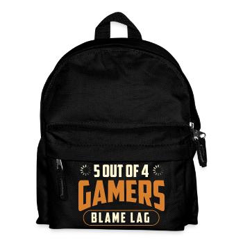 5 joueurs sur 4 blâment l’humour du lag gaming - Sac à dos Enfant - noir - Devant