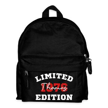 Limitierte Edition 1976 Thomas Geburtstag Shirt - Kinder Rucksack - Schwarz - Vorne