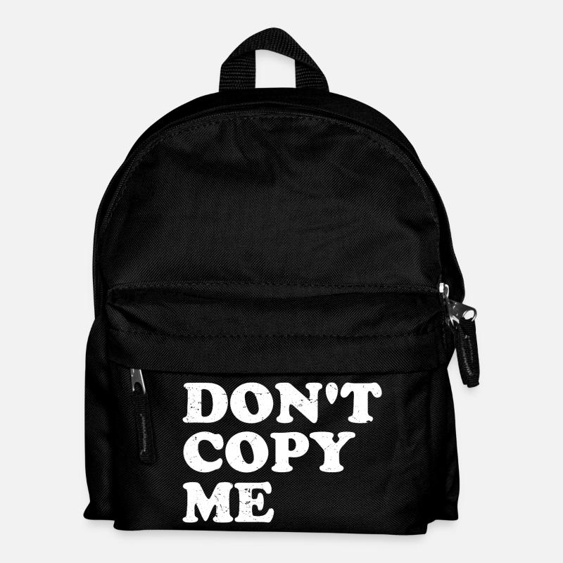 don't copy me - Kids' Backpack - black