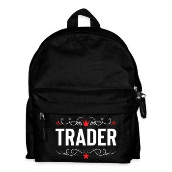 Trader Beruf - Kinder Rucksack - Schwarz - Vorne