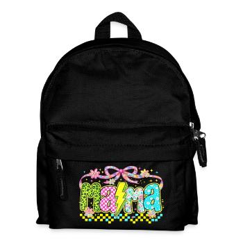 Mama Retro Flashy | Style Néon Fête des Mères - Sac à dos Enfant - noir - Devant