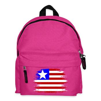 Liberia_Flagge_used - Kids' Backpack - fuchsia - Front
