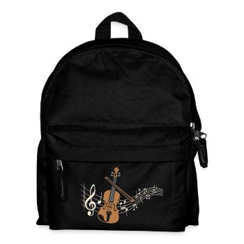 Violon partitions Violon Violon Musicien Musique classique - Sac à dos Enfant - noir - Devant