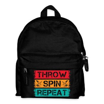 Gifts For Pottery Makers Throw Spin Repeat Pottery - Kids' Backpack - black - Front