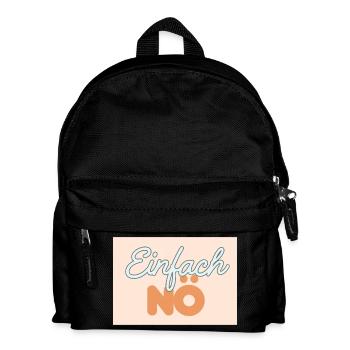 just nope - Kids' Backpack - black - Front