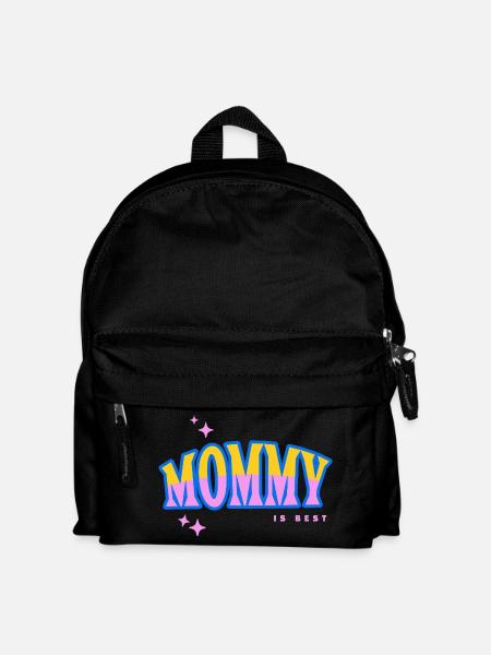 Mommy Is Best Pop Art Design - Kids' Backpack - black