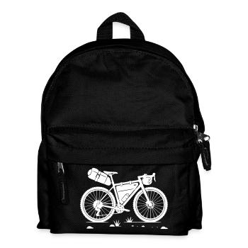 Bikepacking Gravel Bike - Kids' Backpack - black - Front