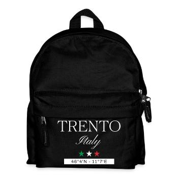 Trient Italien Souvenir – Reise minimalistisch - Kinder Rucksack - Schwarz - Vorne