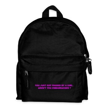 Du gehst einfach - Kinder Rucksack - Schwarz - Vorne