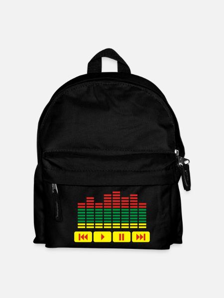 Equalizer DJ music player - Kinder Rucksack - Schwarz
