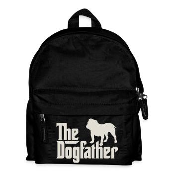 The Dogfather - Englische Bulldogge - Kinder Rucksack - Schwarz - Vorne