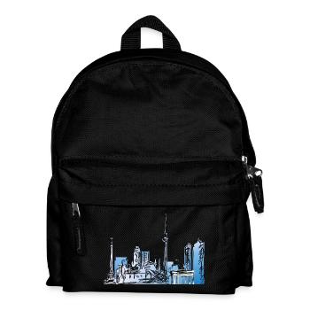 Berlin gezeichnet - Kinder Rucksack - Schwarz - Vorne