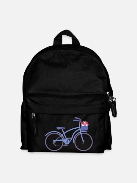 Bicycle flowers - Kids' Backpack - black