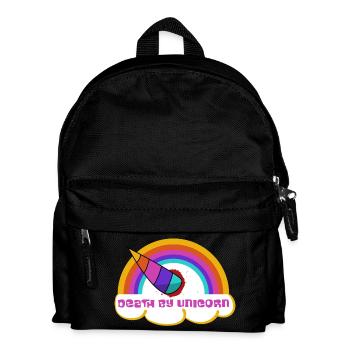 Death by unicorn - Kids' Backpack - black - Front