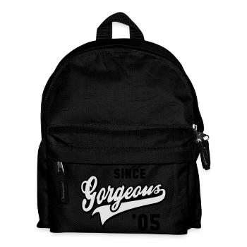 Gorgeous SINCE 2005 - Birthday Anniversary - Kids' Backpack - black - Front