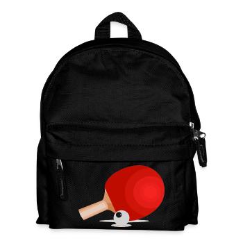 Cadeau de joueur de tennis de table tennis de table - Sac à dos Enfant - noir - Devant
