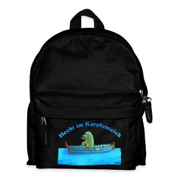 Pike in the carp pond - Kids' Backpack - black - Front