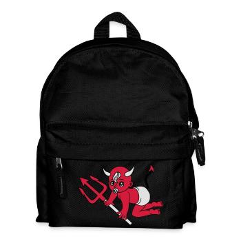 evil devil demon hell devil satan crawling pacifie - Kids' Backpack - black - Front