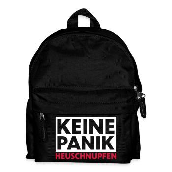 Keine Panik Heuschnupfen - Kinder Rucksack - Schwarz - Vorne
