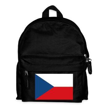 Czech Republic Flag - Kids' Backpack - black - Front