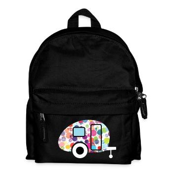 Caravan Caravan Camping Beckse Outdoor colorful - Kids' Backpack - black - Front