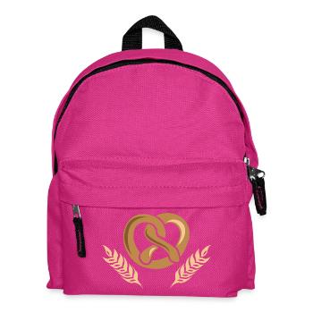 bäcker bäckerei getreide gerste Weizen icon Logo - Kinder Rucksack - Fuchsia - Vorne