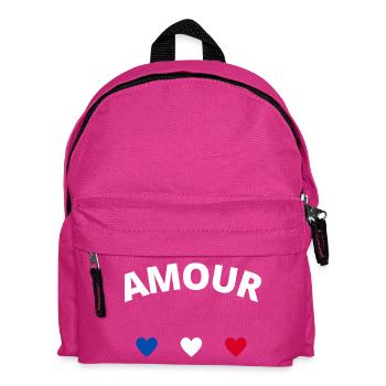 Liebe - Kinder Rucksack - Fuchsia - Vorne