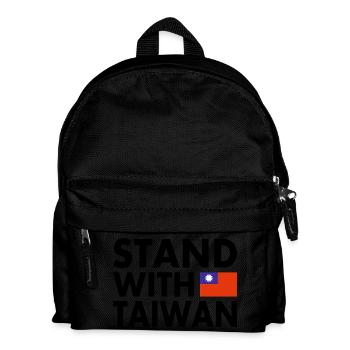 Stand with taiwan - Kids' Backpack - black - Front