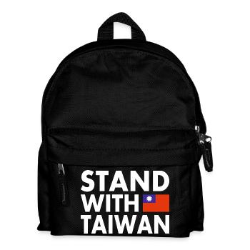 Stand with taiwan - Kinder Rucksack - Schwarz - Vorne