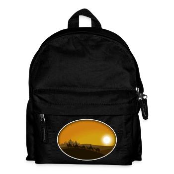 From afar - Kinder Rucksack - Schwarz - Vorne